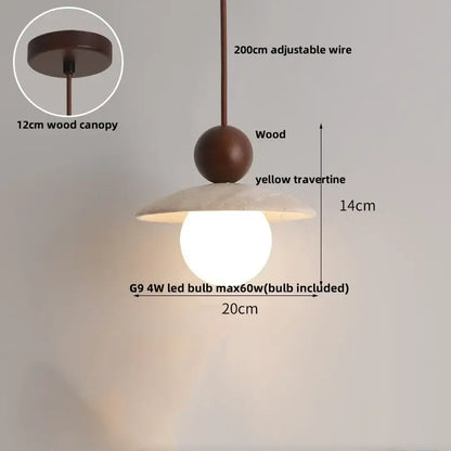 Modern concrete and glass led pendant light dining room