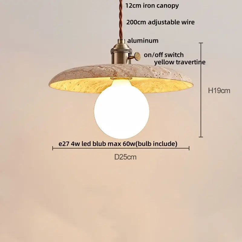 Modern concrete and glass led pendant light dining room