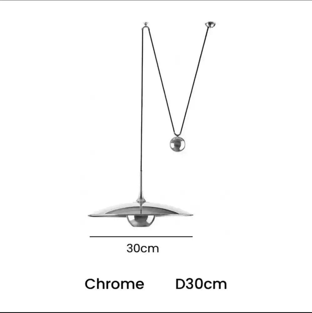 Modern gold disc led pendant lighting bedroom hanging lamp