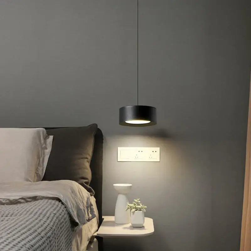 Modern cylindrical led pendant lights for kitchen and living room