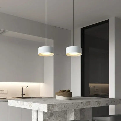 Modern cylindrical led pendant lights for kitchen and living room