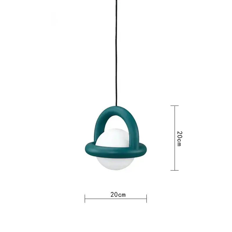 Minimalist arched wood and terracotta led pendant lights dining room