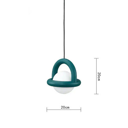 Minimalist arched wood and terracotta led pendant lights dining room