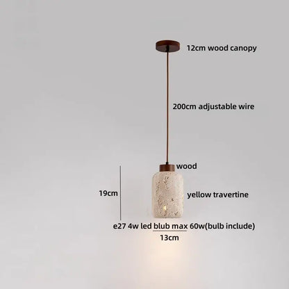 Modern beige concrete led pendant light for dining room
