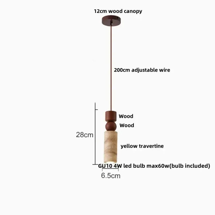 Modern beige concrete led pendant light for dining room
