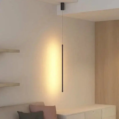 Minimalist dark bronze led pendant light for dining room