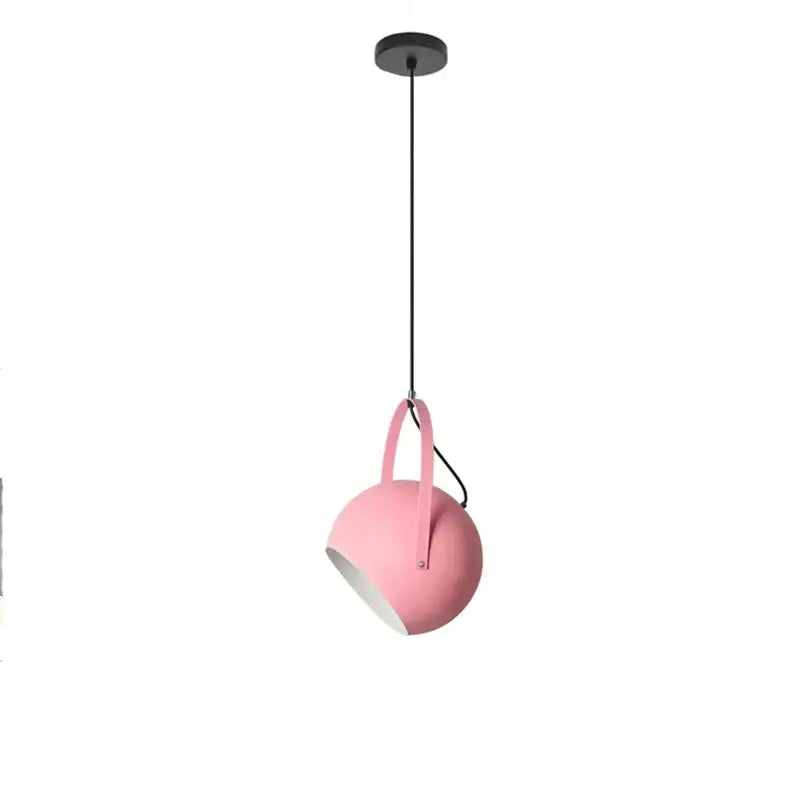 Modern blue gray & pink led pendant lights dining room multi color