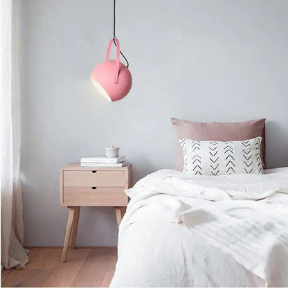Modern blue gray & pink led pendant lights dining room multi color