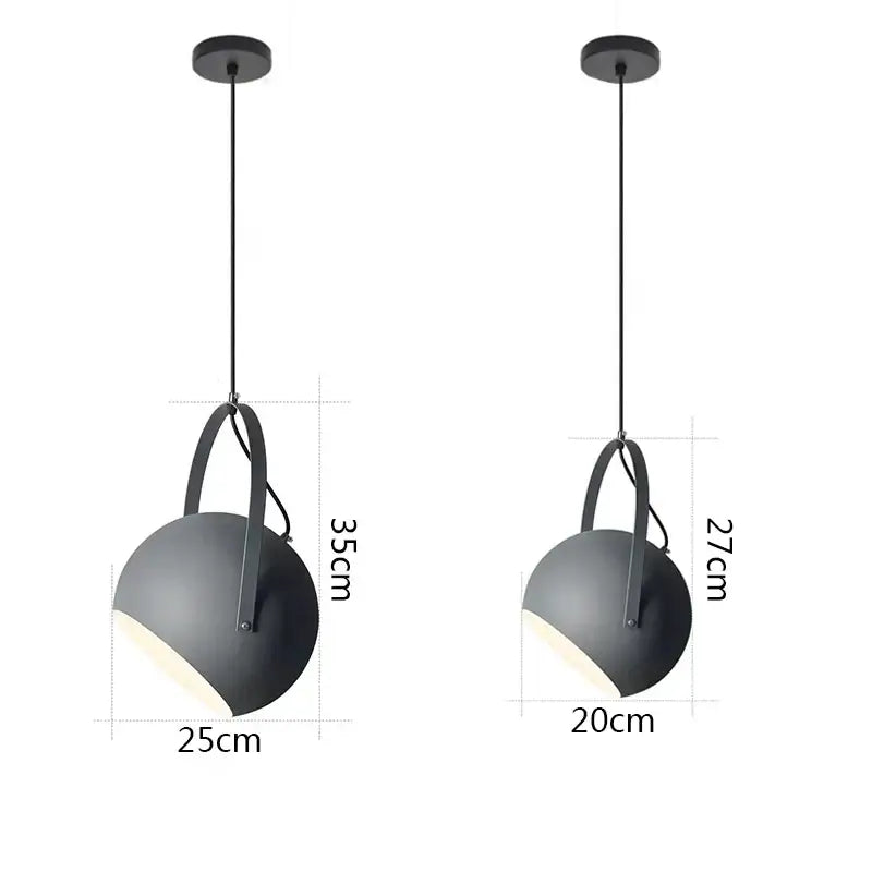 Modern blue gray & pink led pendant lights dining room multi color