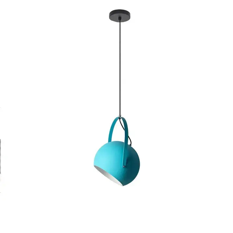 Modern blue gray & pink led pendant lights dining room multi color