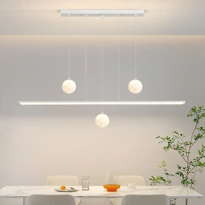 Modern black and white led pendant lights dining room chandelier