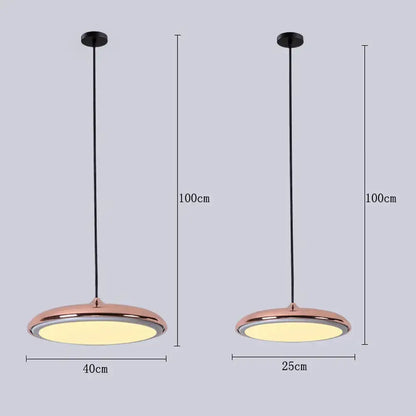 Minimalist pastel led pendant lights for kitchen and living room