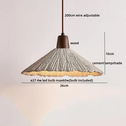 Modern off-white ceramic and wood led pendant lights kitchen set of 6