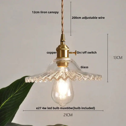 Modern leaf green glass and walnut led pendant light dining room