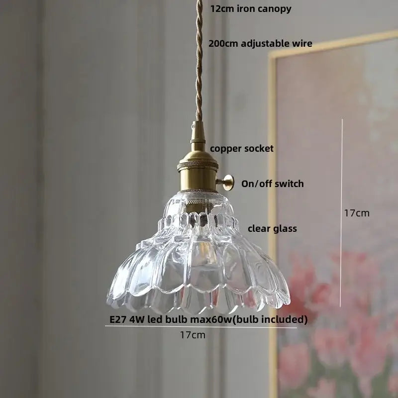 Modern leaf green glass and walnut led pendant light dining room