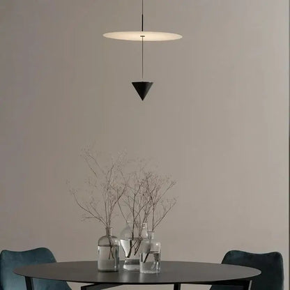 Modern matte black and white led pendant lights dining room fixture