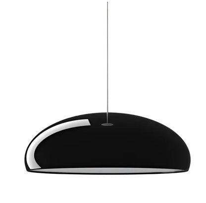 Modern black white & orange led pendant lights dining room