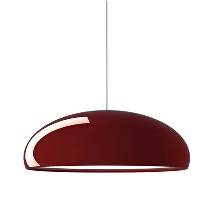 Modern black white & orange led pendant lights dining room