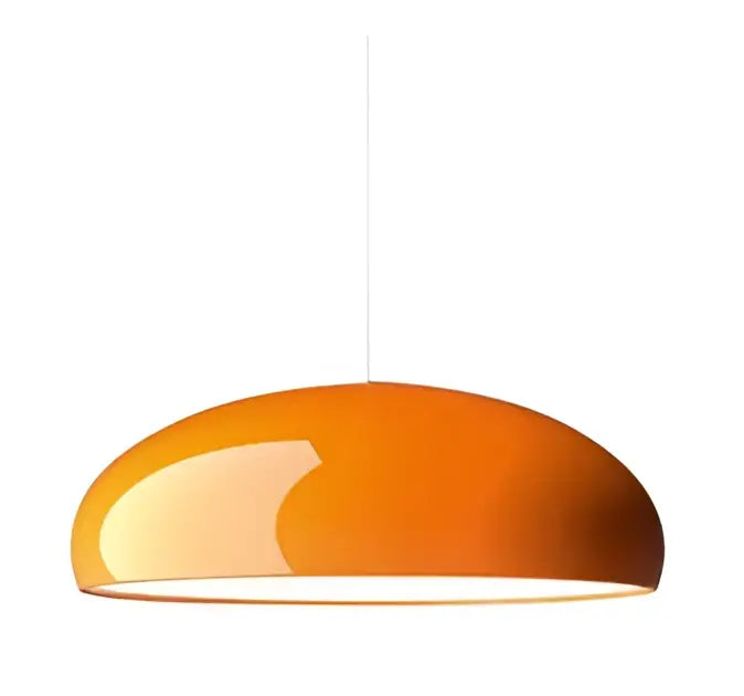 Modern black white & orange led pendant lights dining room