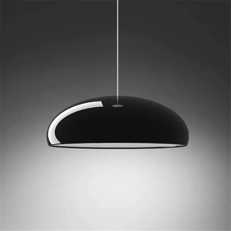 Modern black white & orange led pendant lights dining room
