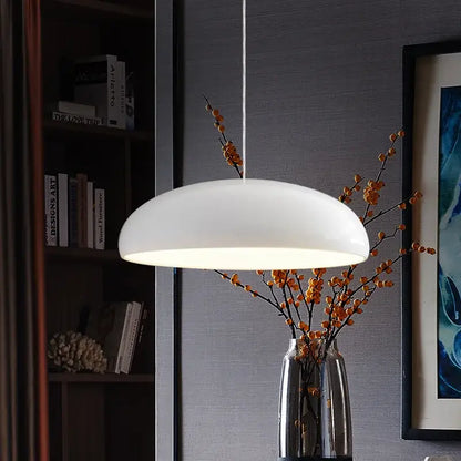 Modern black white & orange led pendant lights dining room
