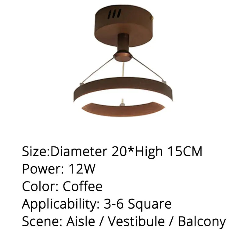 Modern gold triple ring led pendant lights dining room fixture