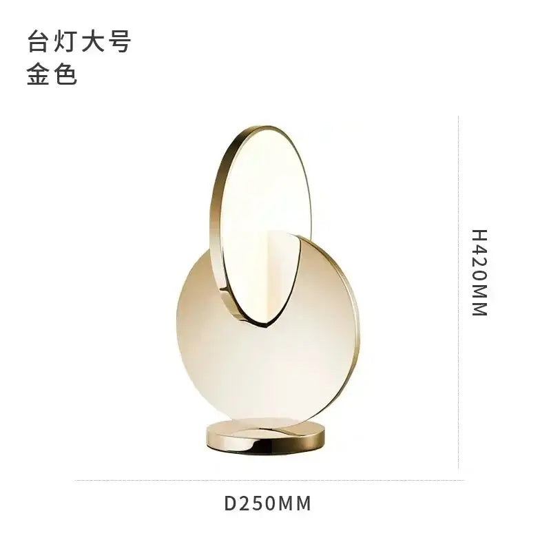 Modern gold led pendant ring light for dining room