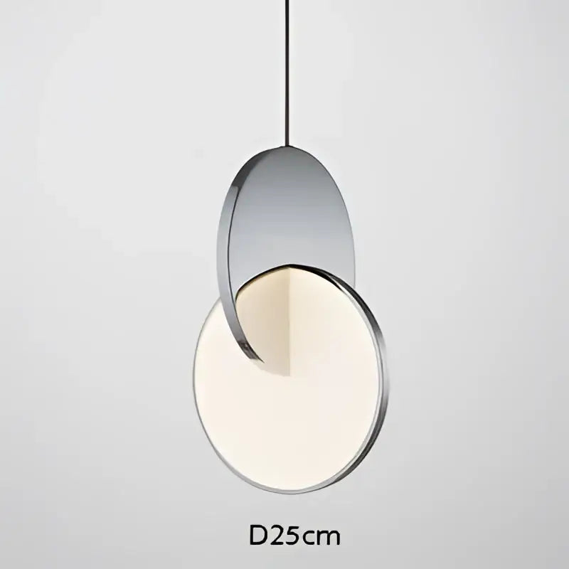 Modern gold led pendant ring light for dining room