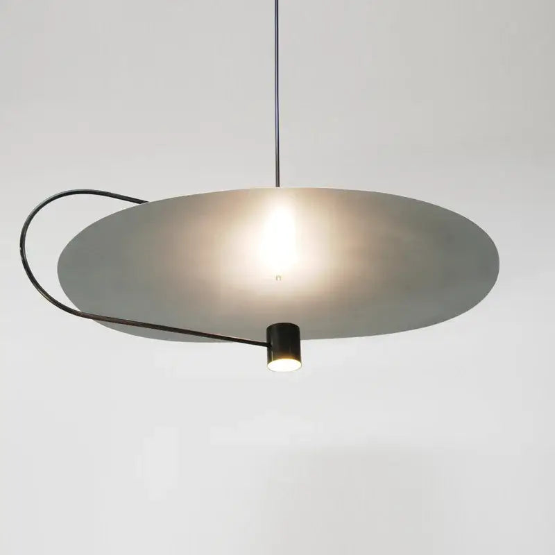 Modern black & brass led pendent fixture dining room light