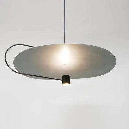 Modern black & brass led pendent fixture dining room light