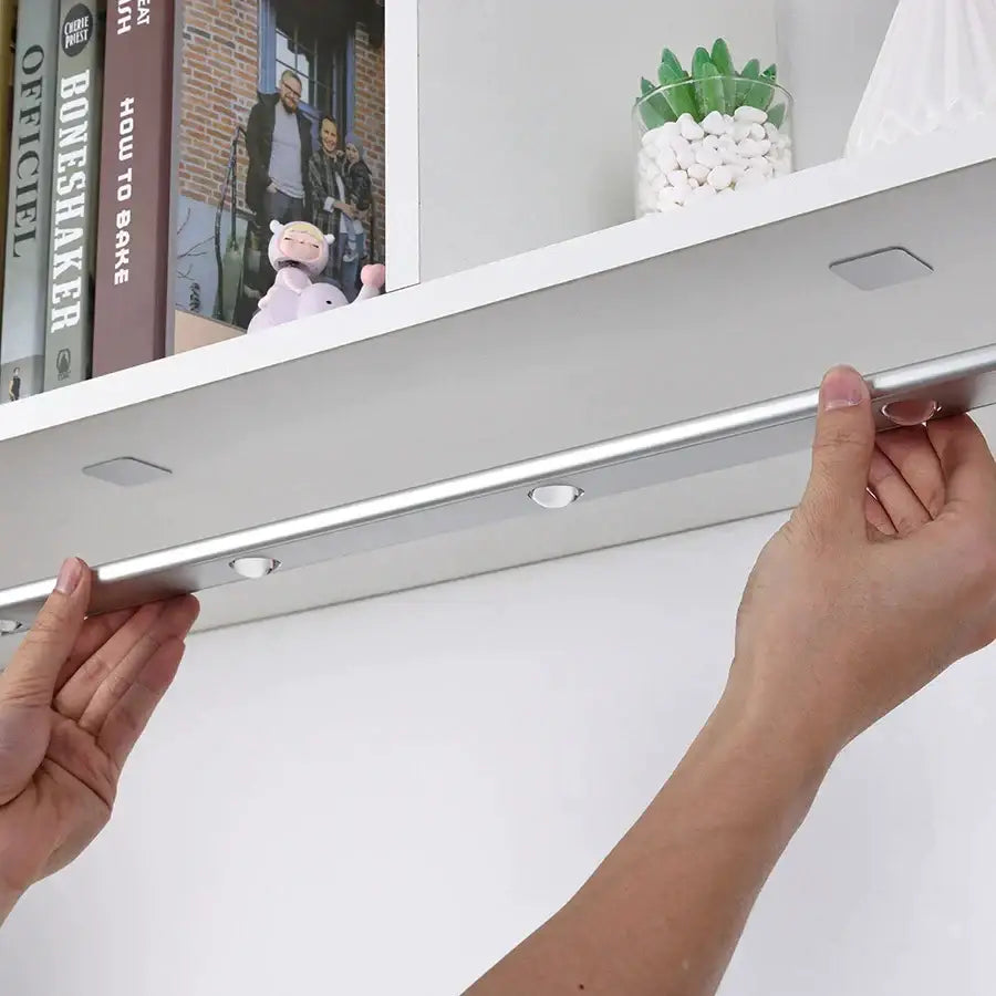 Ultra thin silver motion sensor cabinet light kitchen led strip