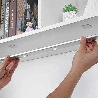 Ultra thin silver motion sensor cabinet light kitchen led strip