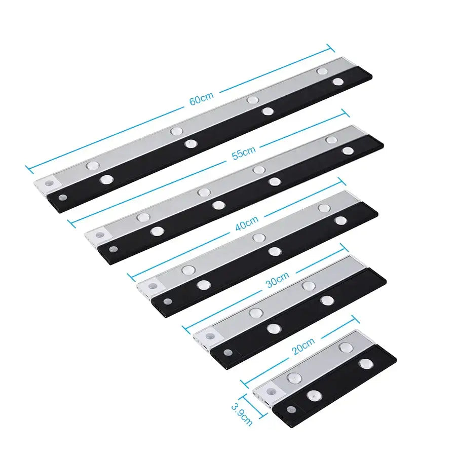 Ultra thin silver motion sensor cabinet light kitchen led strip