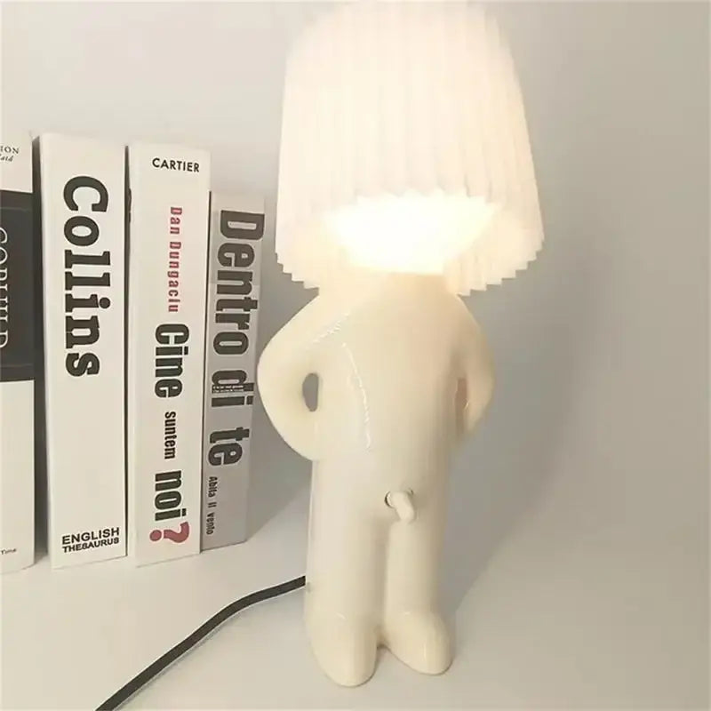 Yellow and red led pleats table lamp bedroom night light