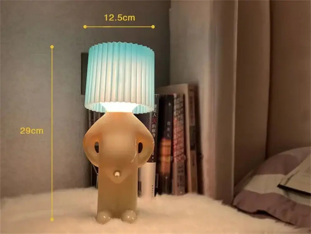Yellow and red led pleats table lamp bedroom night light