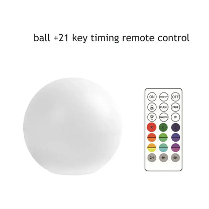 Remote control led pool ball light – outdoor floating pool decor