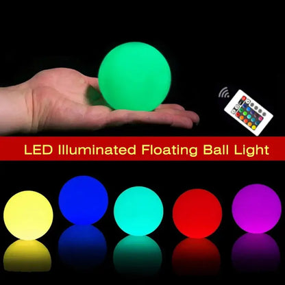 Remote control led pool ball light – outdoor floating pool decor