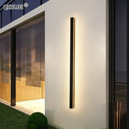 Modern led porch lights black & gold minimalist sconce living room
