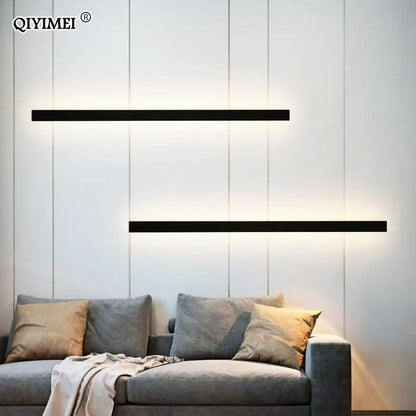 Modern led porch lights black & gold minimalist sconce living room