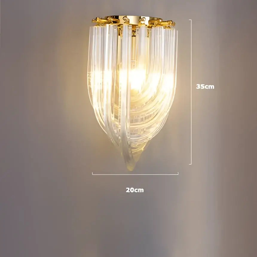 Postmodern gold & silver led chandelier foyer glass tube light