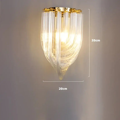 Postmodern gold & silver led chandelier foyer glass tube light