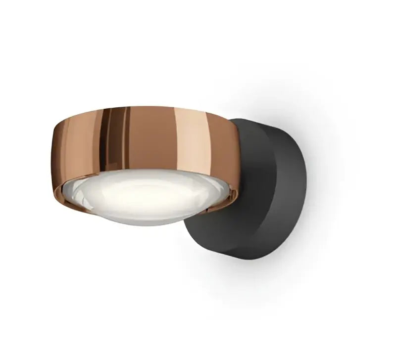 Modern gold projection wall lamp for bedroom with x pattern light
