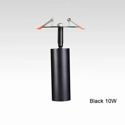 Modern cylindrical black & white led recessed ceiling lights kitchen
