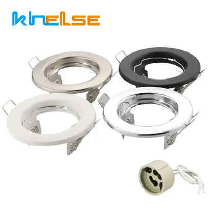 Modern chrome black & white led recessed downlights kitchen spotlight fixture