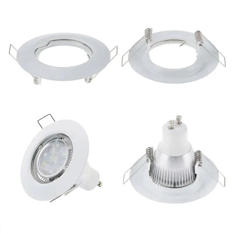 Modern chrome black & white led recessed downlights kitchen spotlight fixture