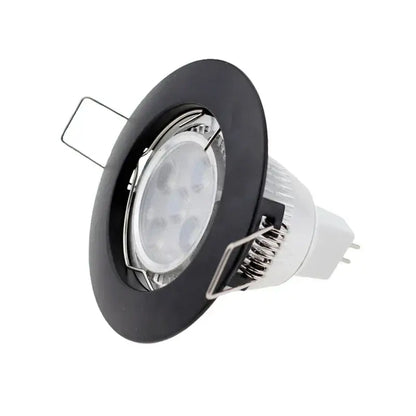 Modern chrome black & white led recessed downlights kitchen spotlight fixture