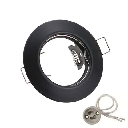 Modern chrome black & white led recessed downlights kitchen spotlight fixture