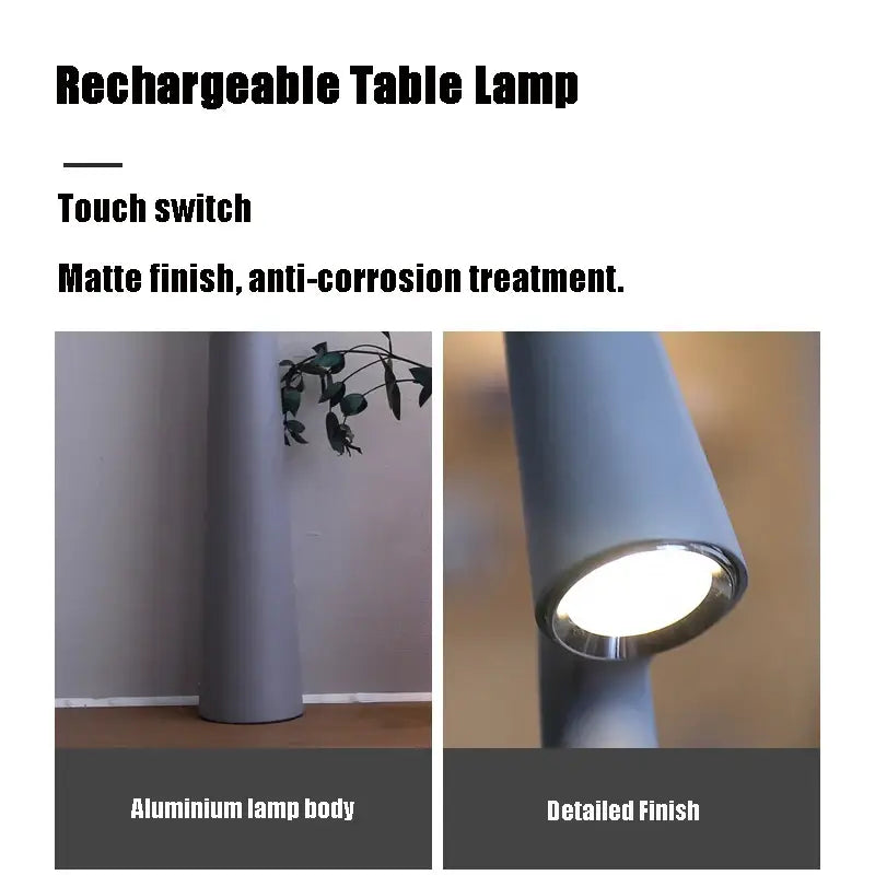 Modern led rechargeable desk lamp living room adjustable table lamp