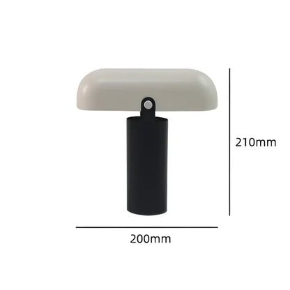 Modern burgundy led rechargeable table lamp for bedroom