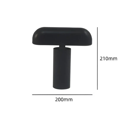Modern burgundy led rechargeable table lamp for bedroom
